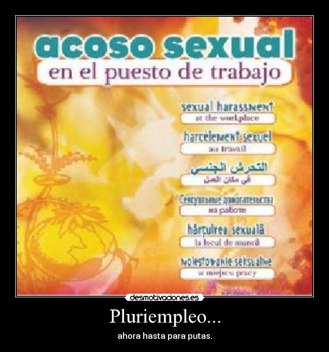 Pluriempleo... - ahora hasta para putas.