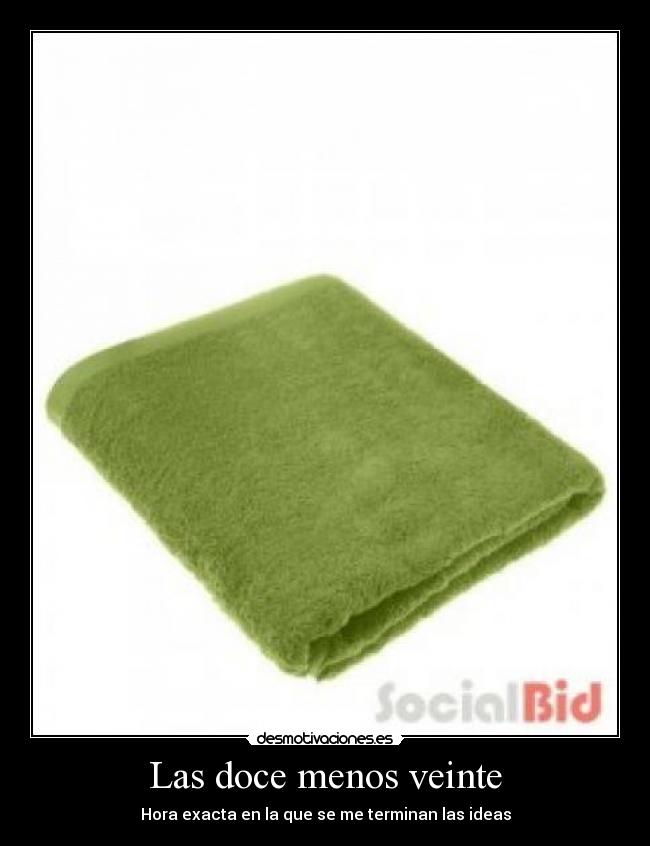 Las doce menos veinte -