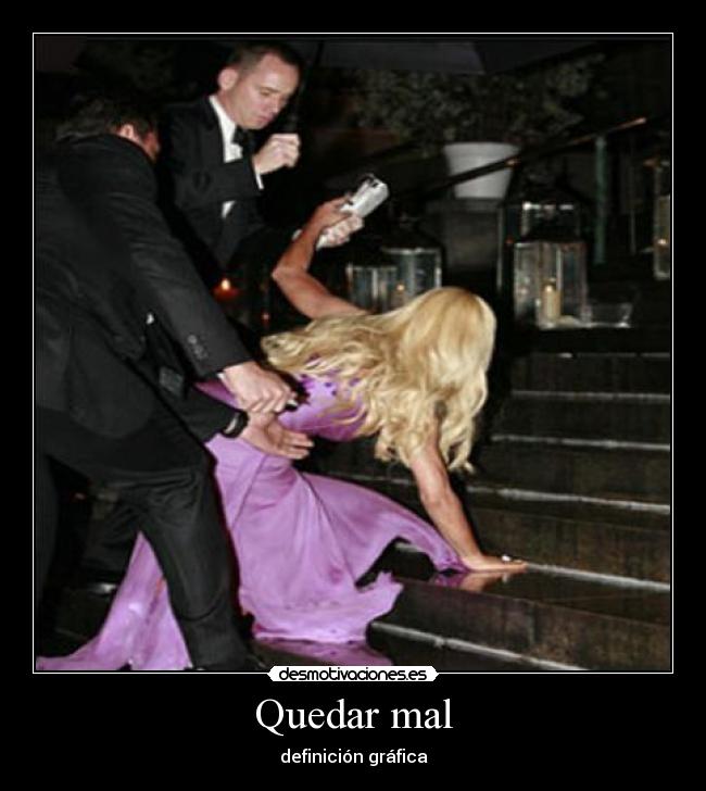 Quedar mal - definición gráfica