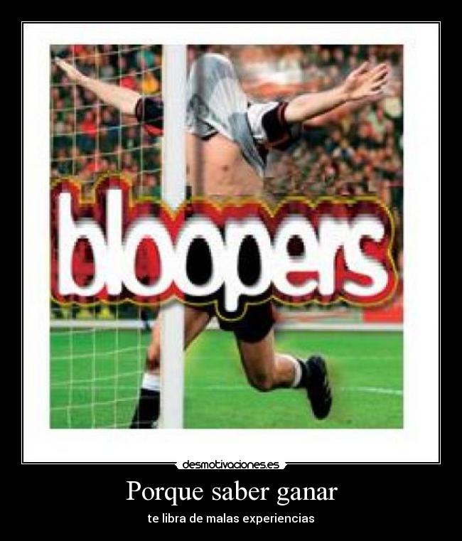 Porque saber ganar - 