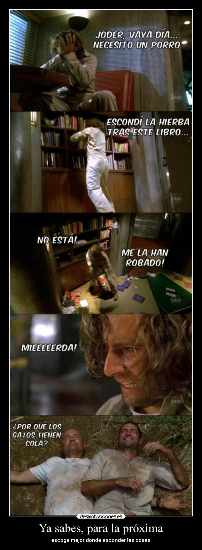 Ya sabes, para la próxima -