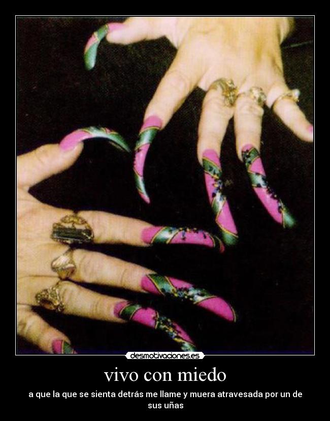 vivo con miedo -