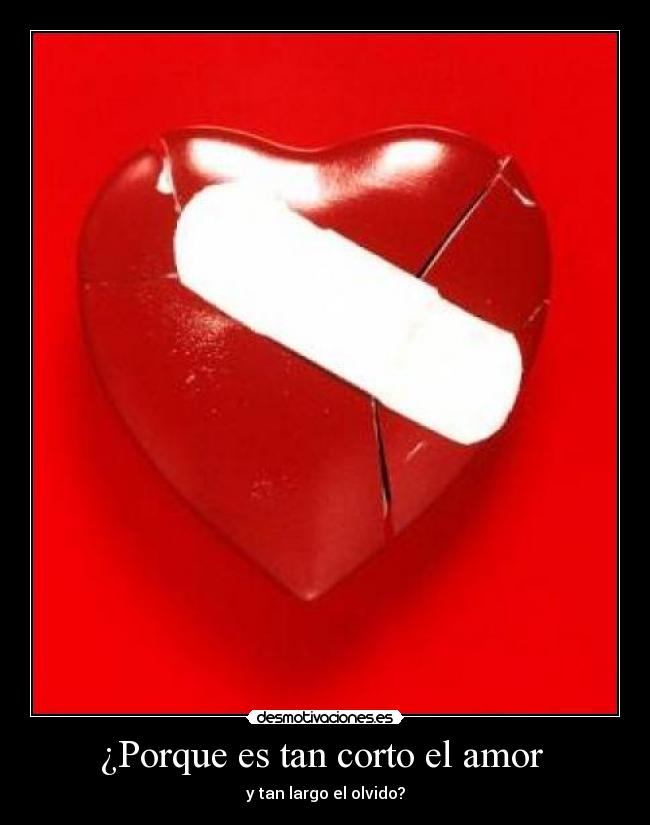 ¿Porque es tan corto el amor  - 