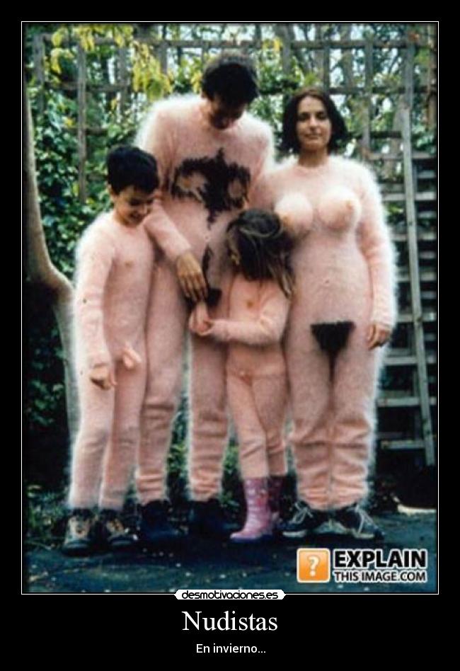 Nudistas - En invierno...