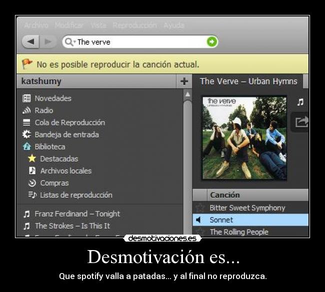 carteles demativacion spotify musica desmotivaciones