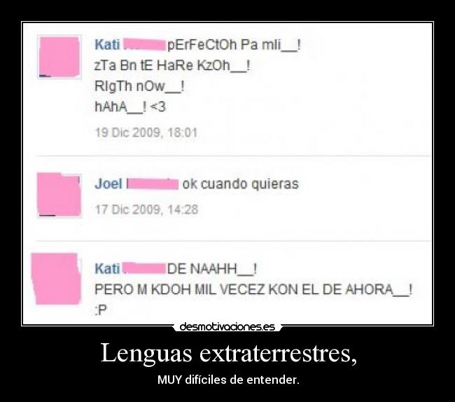 carteles cani idioma extraterrestre desmotivaciones