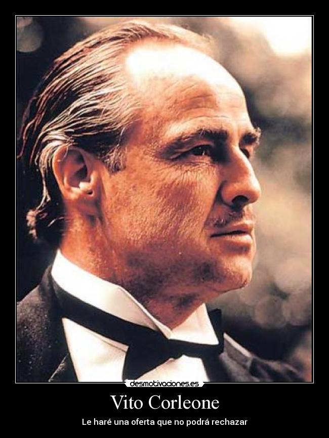 carteles vito corleone desmotivaciones