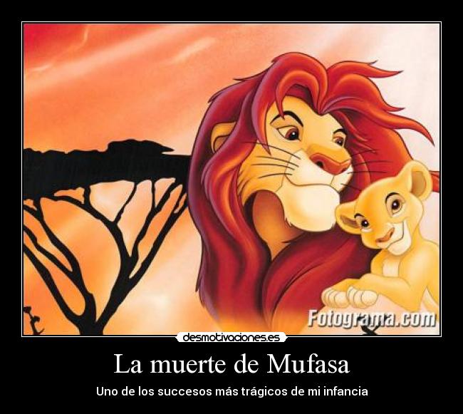 La muerte de Mufasa -