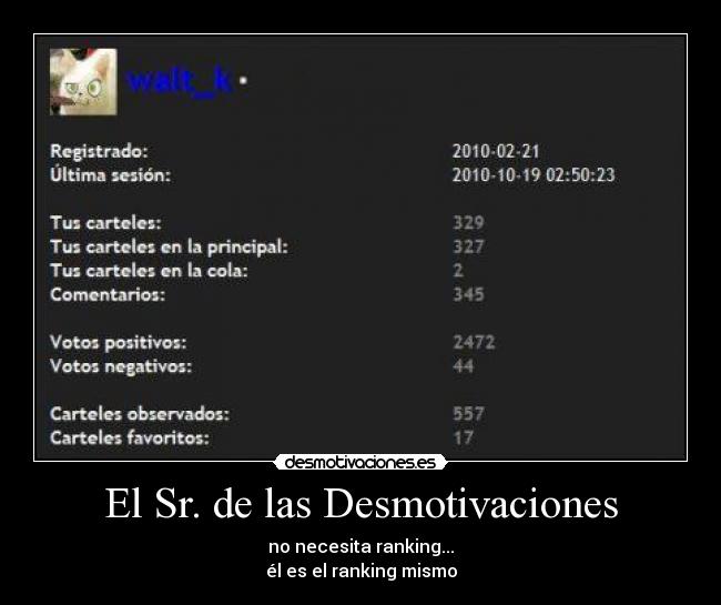 El Sr. de las Desmotivaciones -