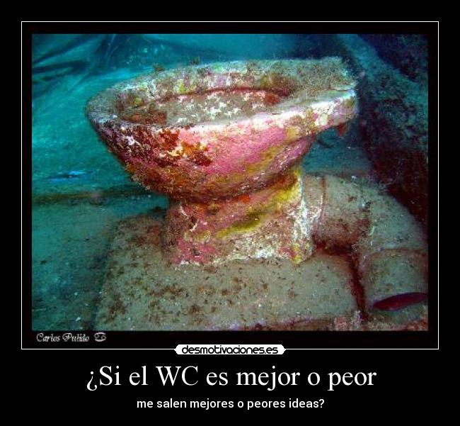¿Si el WC es mejor o peor - me salen mejores o peores ideas?