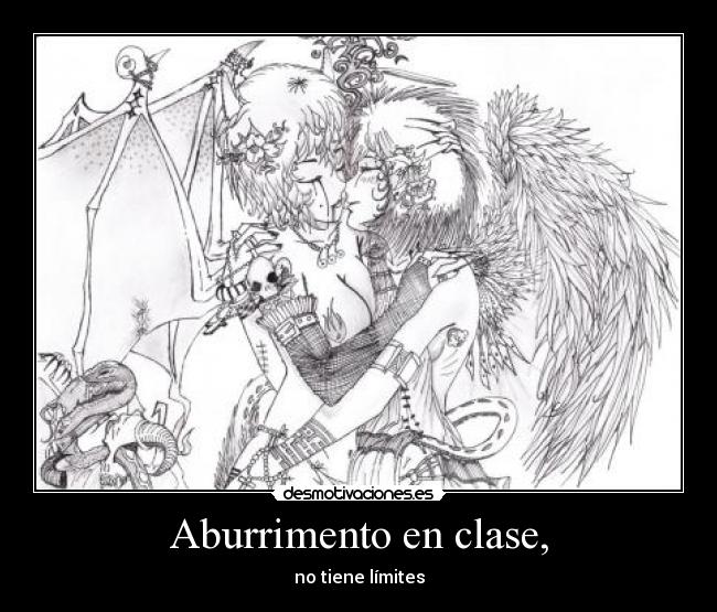 Aburrimento en clase, - 