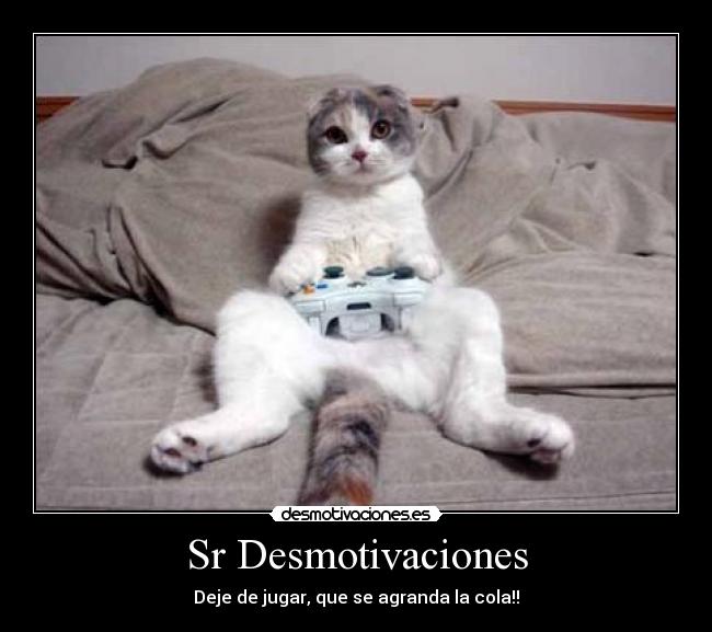 Sr Desmotivaciones - Deje de jugar, que se agranda la cola!!