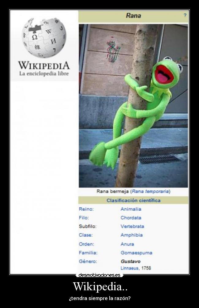 Wikipedia.. - ¿tendra siempre la razón?