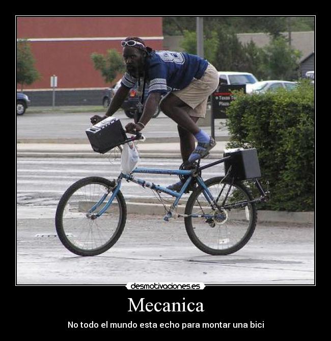 carteles bici mal motar una bicicleta bicicleta desmotivaciones