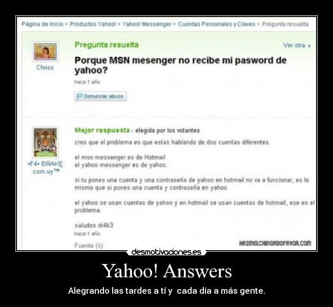 Yahoo! Answers - 