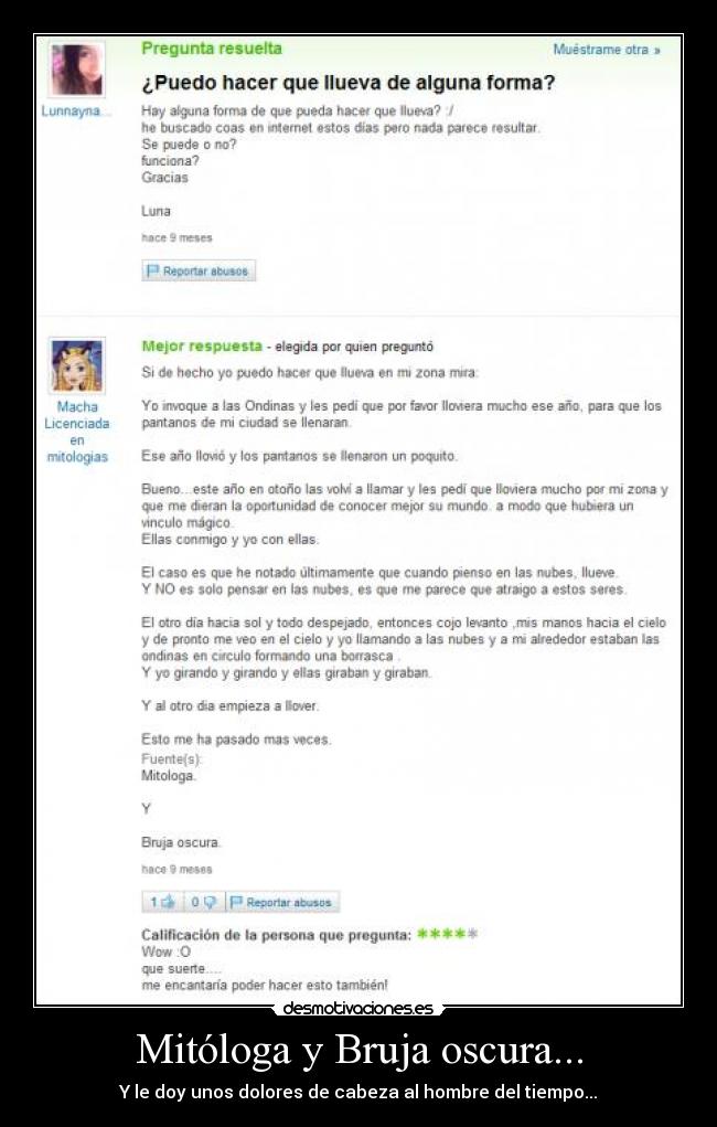 Mitóloga y Bruja oscura... - 