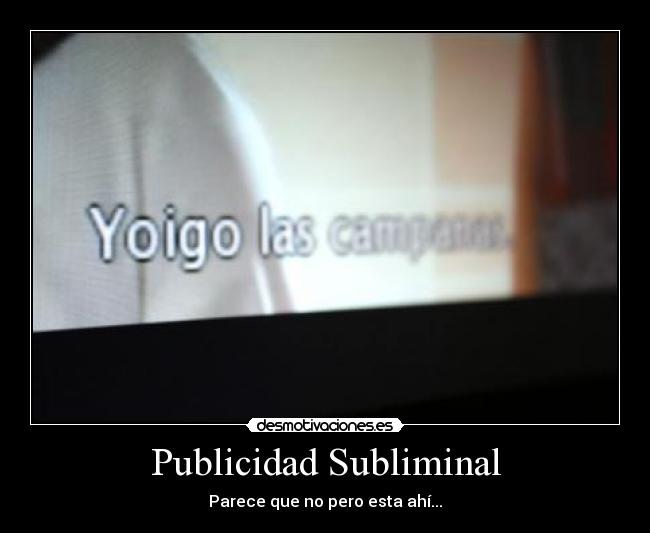 Publicidad Subliminal - Parece que no pero esta ahí...