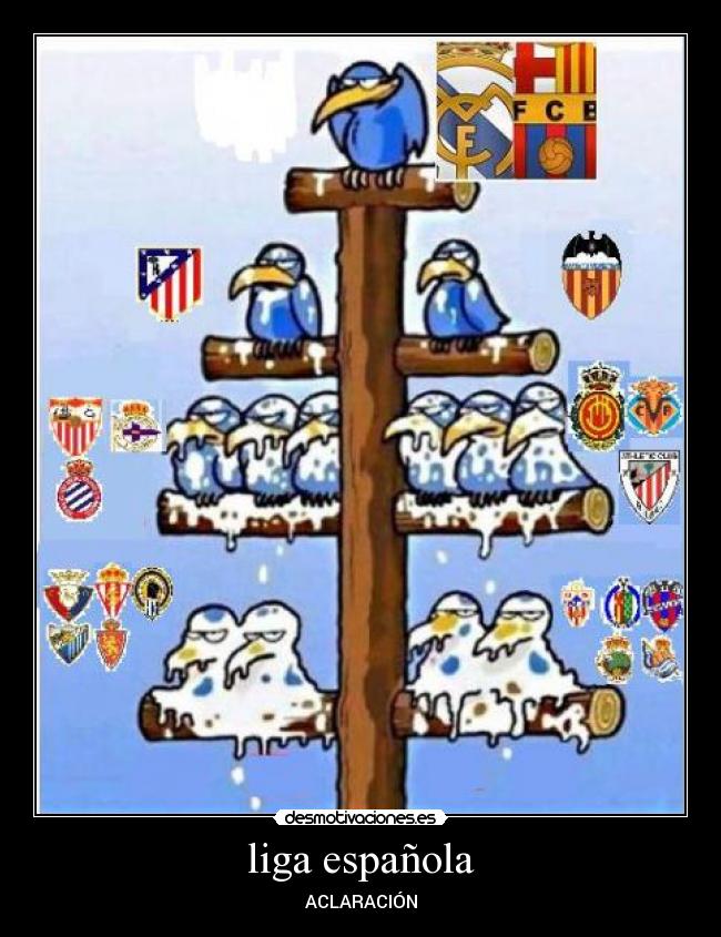 liga española - ACLARACIÓN