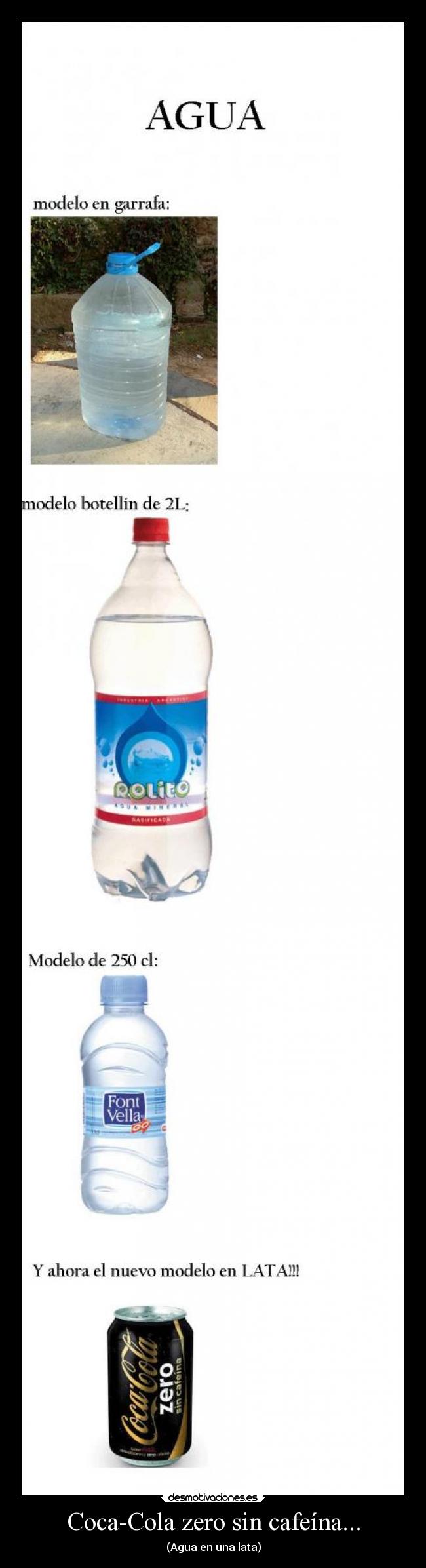 Coca-Cola zero sin cafeína... -