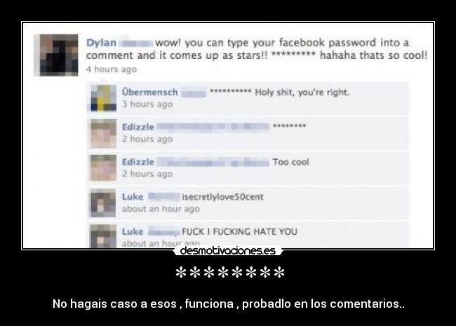 ******** - No hagais caso a esos , funciona , probadlo en los comentarios..