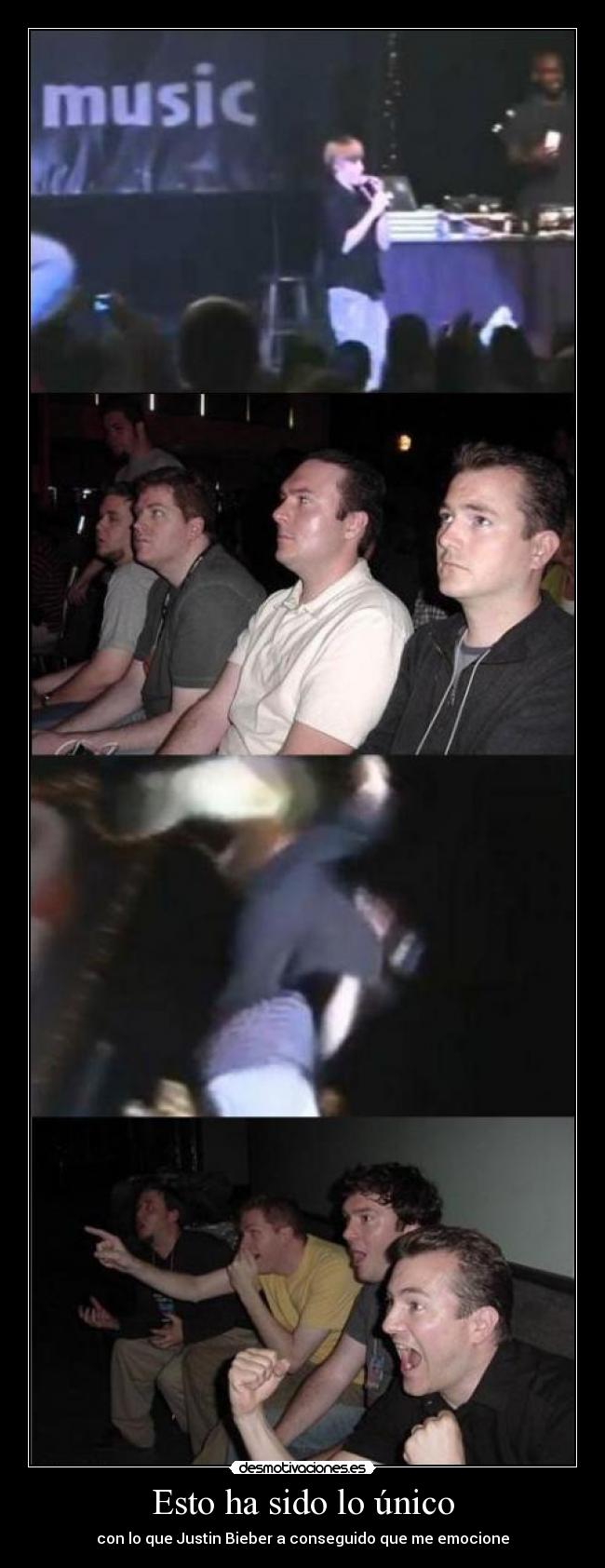 Esto ha sido lo único - con lo que Justin Bieber a conseguido que me emocione