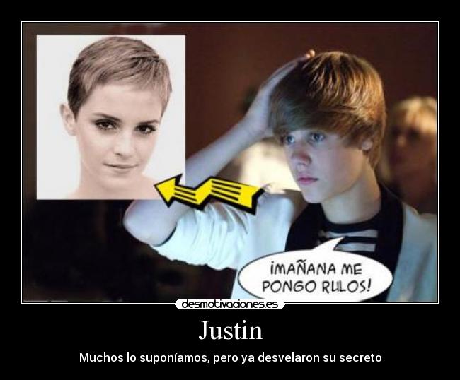Justin - Muchos lo suponíamos, pero ya desvelaron su secreto