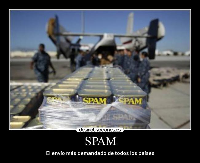 SPAM - El envío más demandado de todos los países