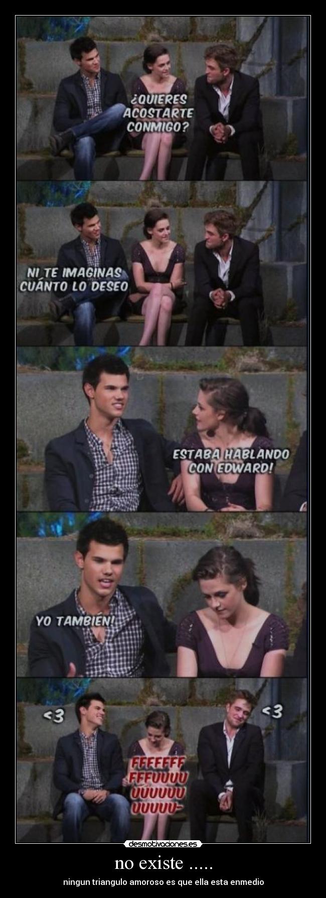 no existe ..... - ningun triangulo amoroso es que ella esta enmedio