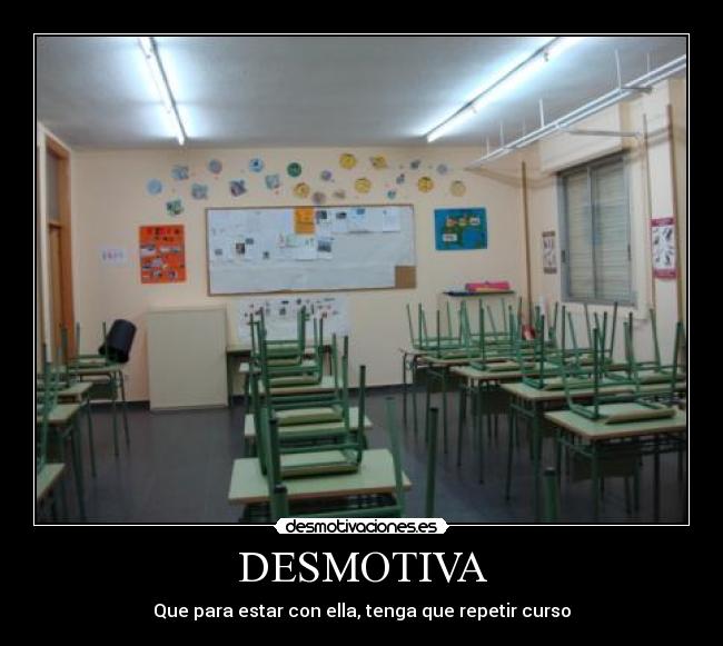 carteles clase ella desmotiva desmotivaciones