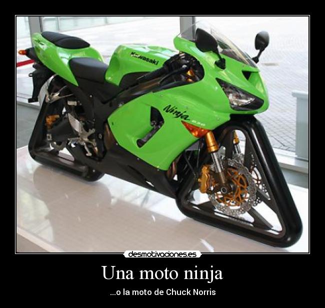 Una moto ninja -