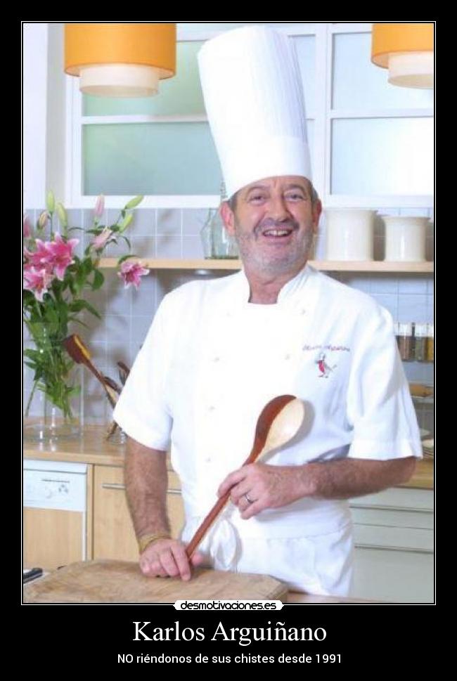 Karlos Arguiñano - NO riéndonos de sus chistes desde 1991