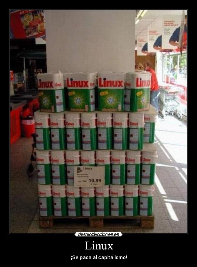 Linux - ¡Se pasa al capitalismo!