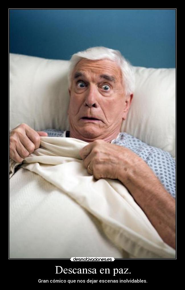 carteles leslie nielsen dep rip desmotivaciones