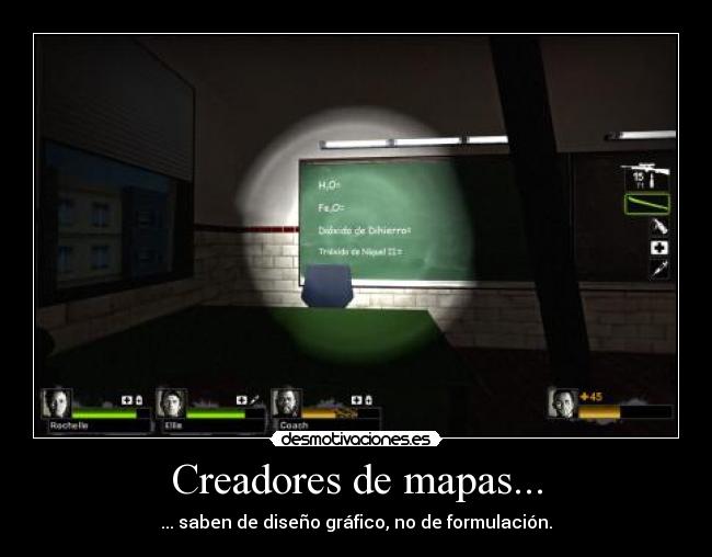carteles left dead l4d2 pizarra formulacion organica desmotivaciones