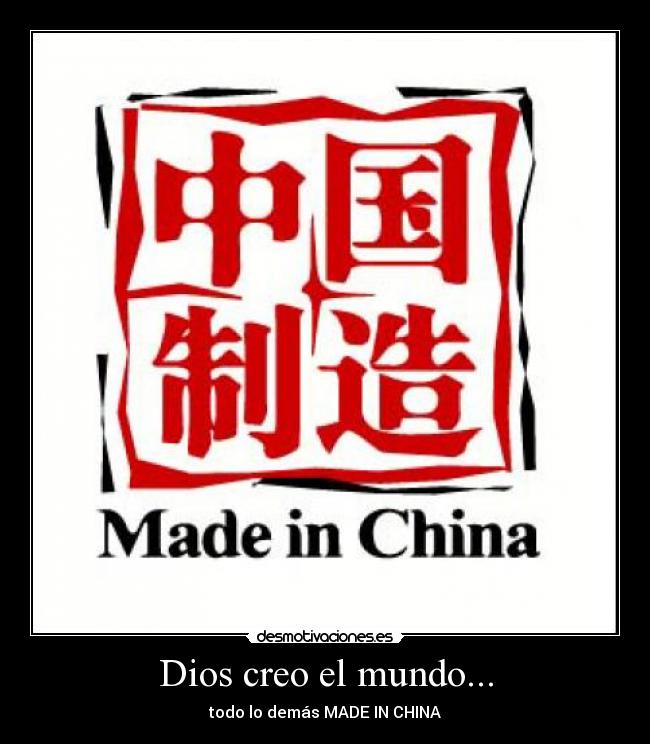 Dios creo el mundo... -