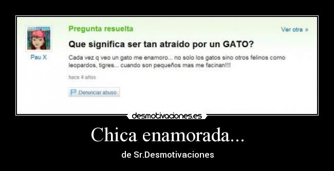 Chica enamorada... -