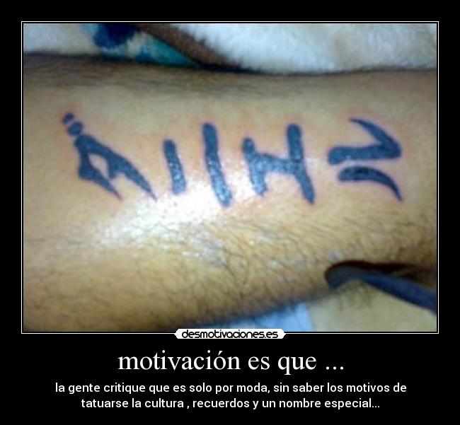 motivación es que ... -