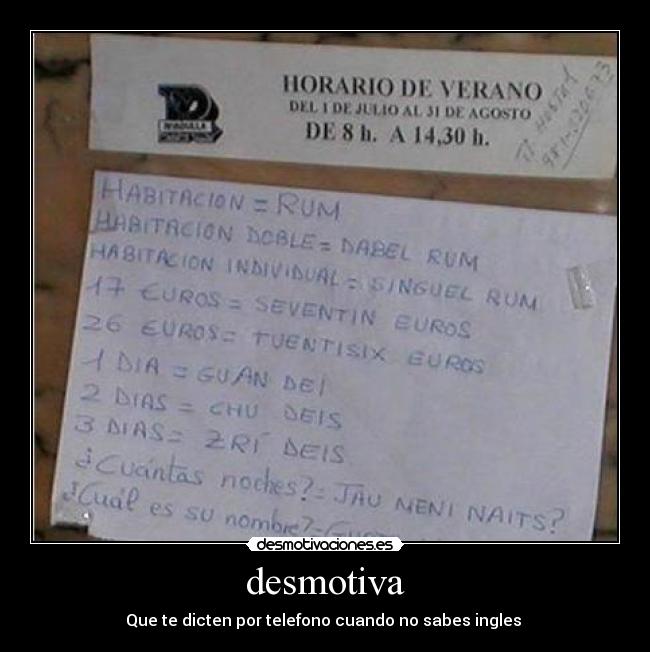 carteles humor traduccion gitano hotel desmotivaciones
