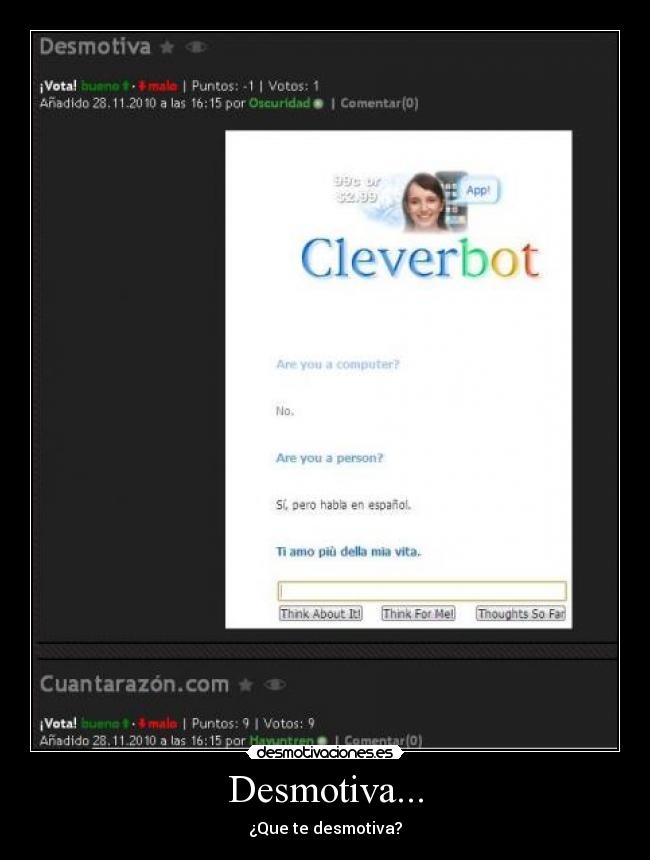 Desmotiva... - ¿Que te desmotiva?