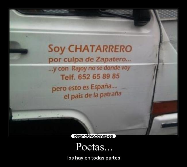 Poetas... - los hay en todas partes
