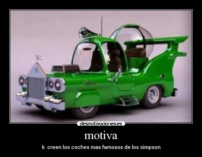 motiva - k  creen los coches mas famosos de los simpson
