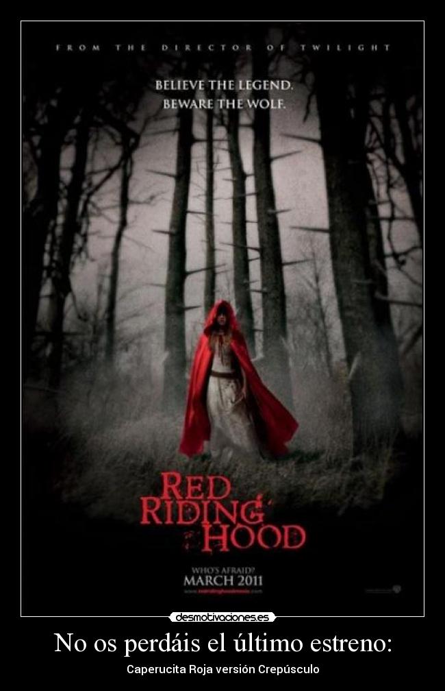 No os perdáis el último estreno: - 