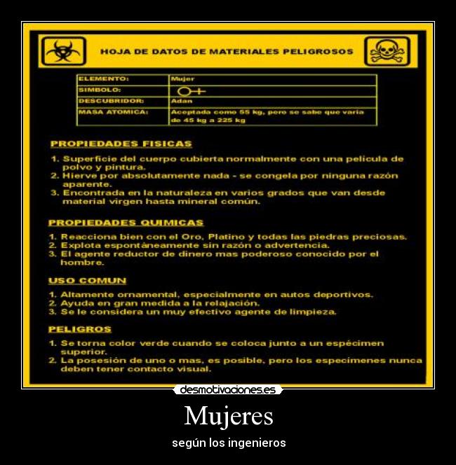 carteles mujeres segu los ingenieros desmotivaciones