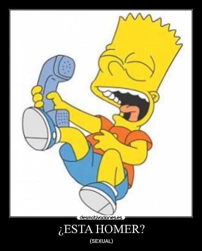 ¿ESTA HOMER? - (SEXUAL)