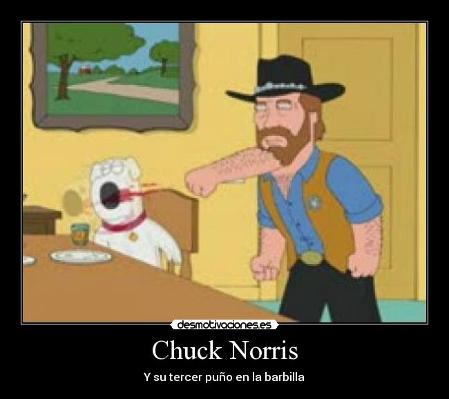 Chuck Norris - Y su tercer puño en la barbilla