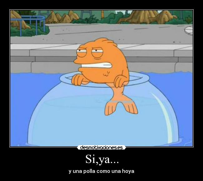 Si,ya... - y una polla como una hoya