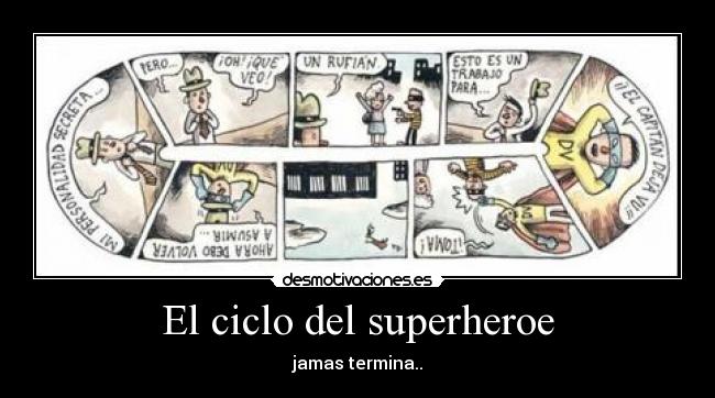 El ciclo del superheroe - jamas termina..