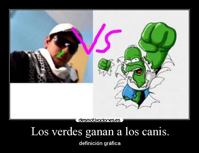 Los verdes ganan a los canis. - 