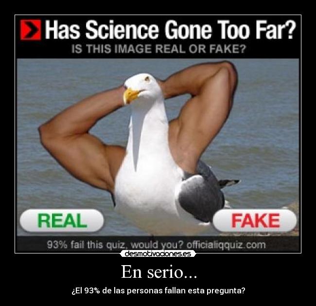 En serio... - ¿El 93% de las personas fallan esta pregunta?