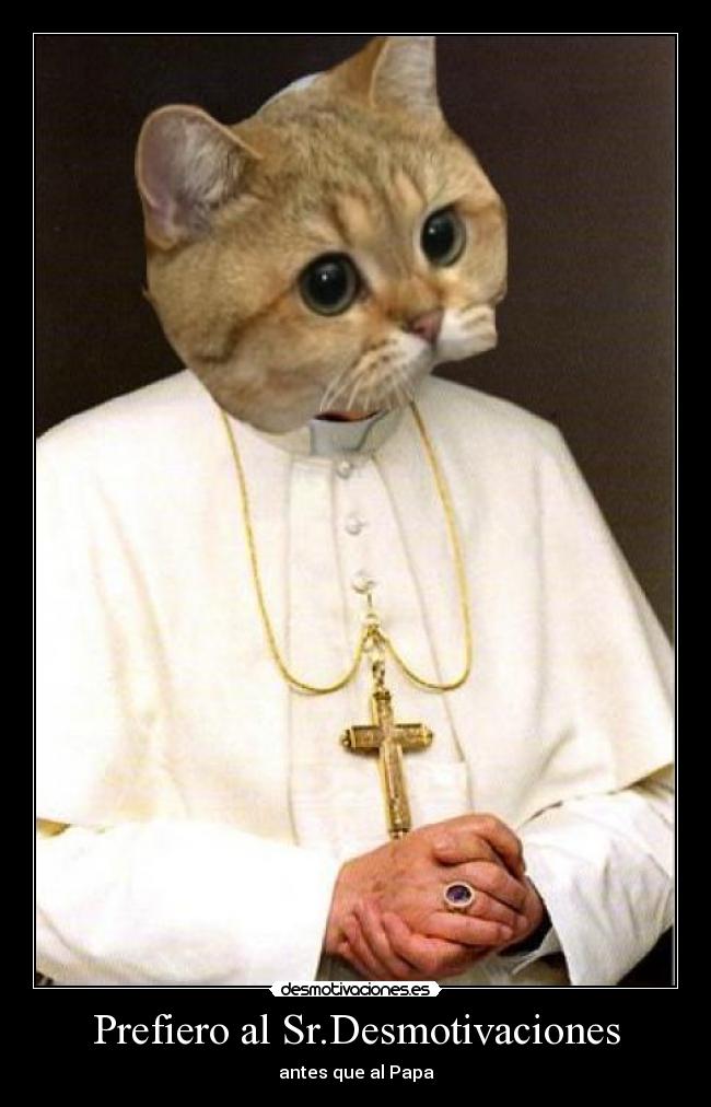Prefiero al Sr.Desmotivaciones - antes que al Papa